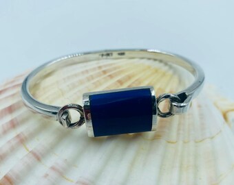 Lapis Sterling Silver vintage bracelet