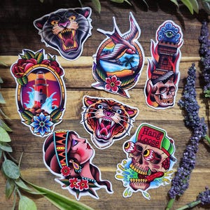 Traditional Tattoo Sticker Pack