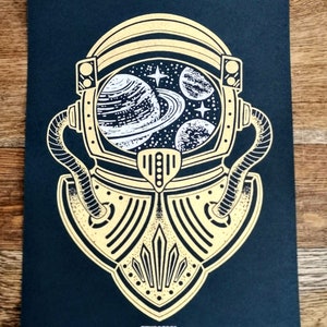 The Astronaut Heat foiled Print