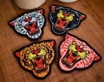 Big Cat Coaster Set With Holder