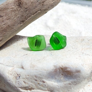 Sterling Silver Sea glass stud earrings