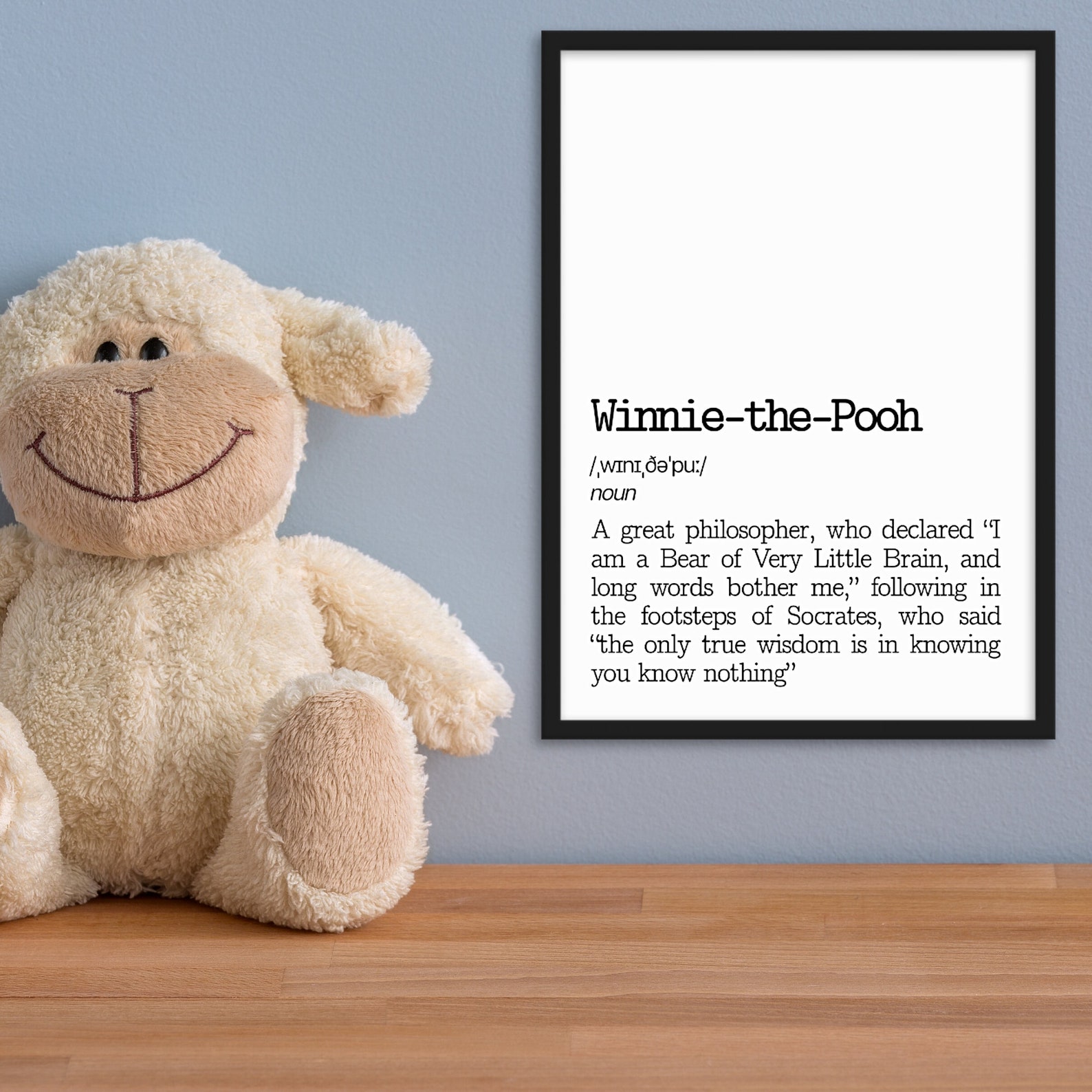 WinniethePooh Dictionary Definition Poster Disney Etsy