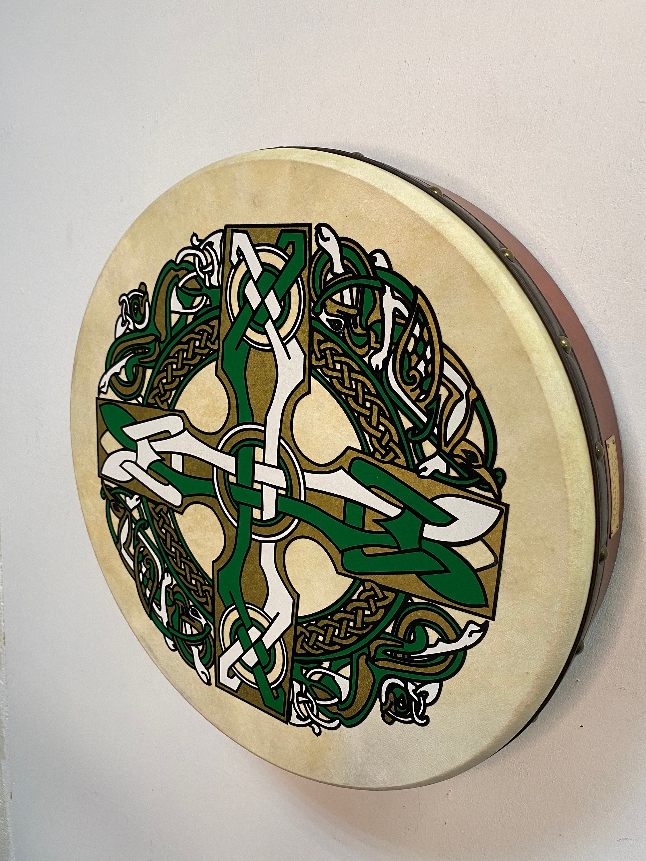 18 Irish bodhran Gaelic design Etsy