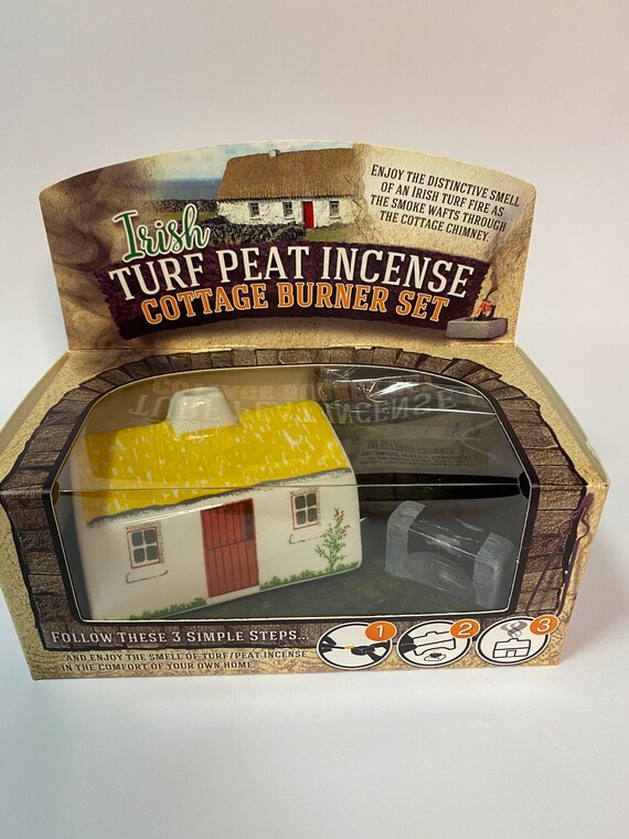 Irish turf incence cottage burner Etsy