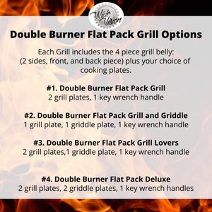 Double Burner Flat Pack Grill image 2