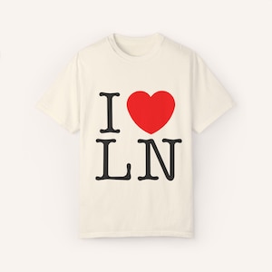 I Heart LN T-Shirt || Lando Norris Shirt || Unisex Garment-Dyed T-shirt