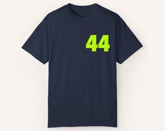 Camiseta LH 44 || Camisa Lewis Hamilton || Camiseta unissex tingida