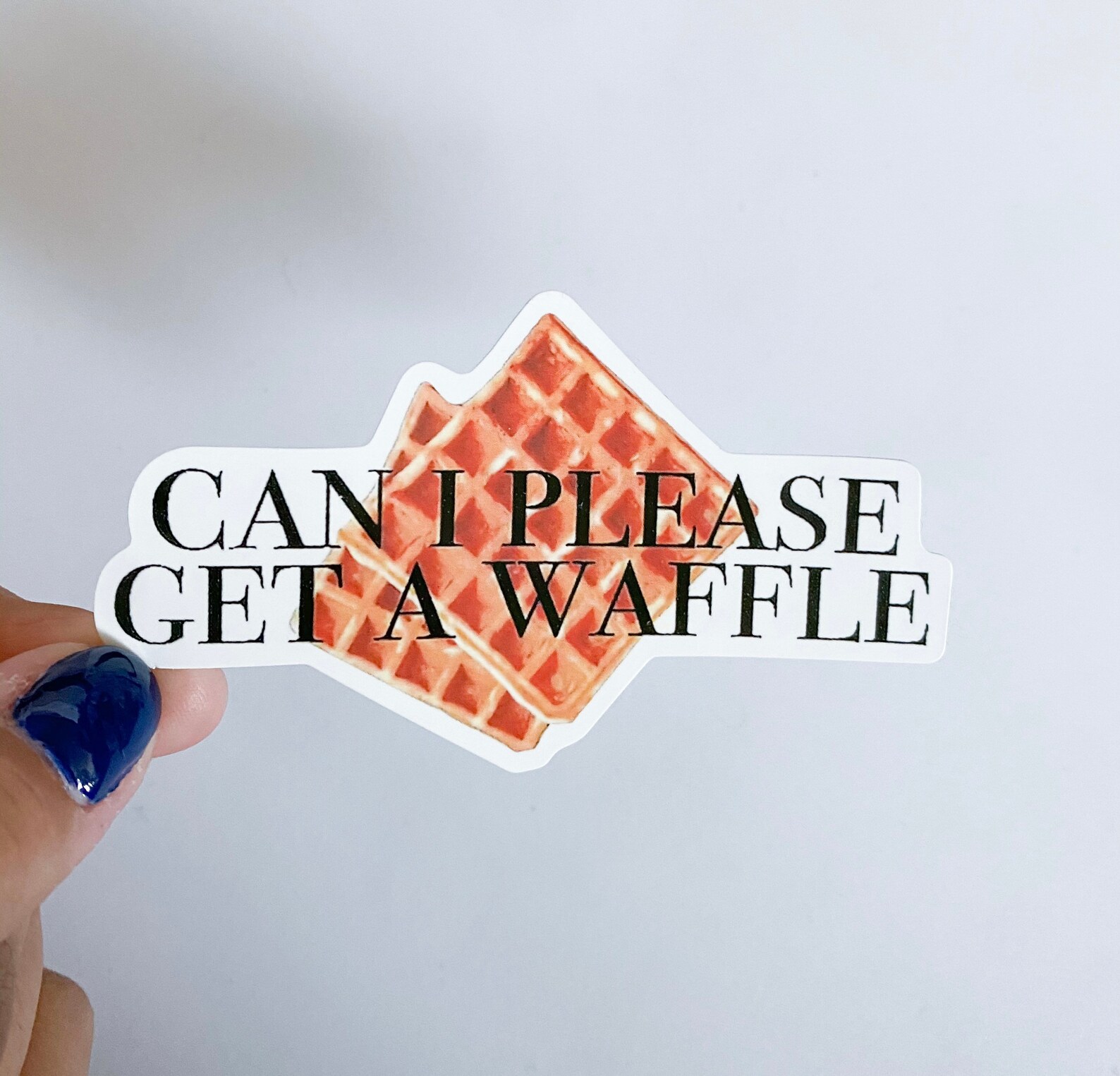 Can I Please Get A Waffle Sticker Vine Stickers Vine Etsy