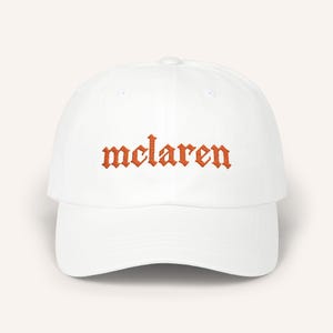 Embroidered Mclaren Hat || Mclaren Baseball Hat