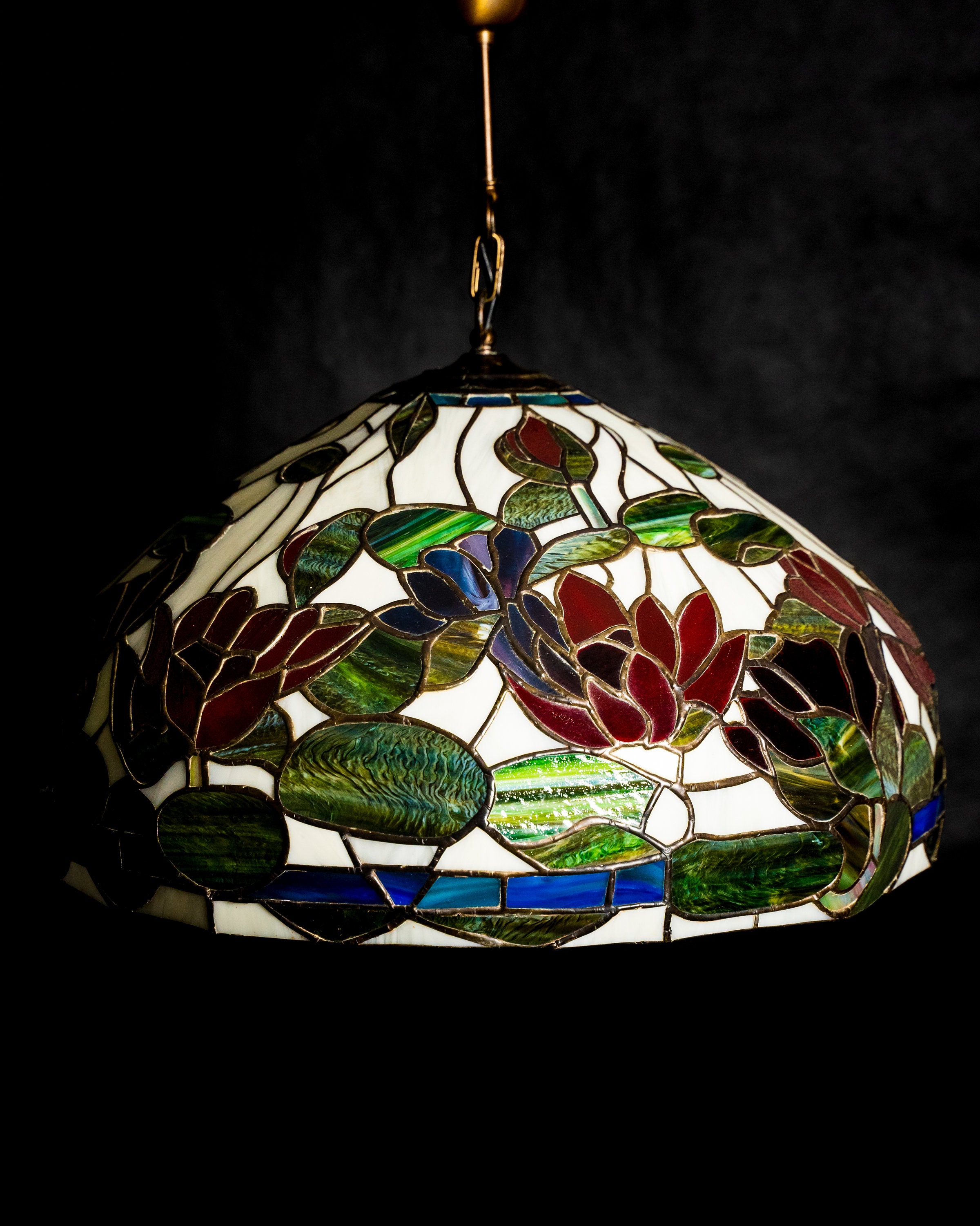 stained glass chandelier
