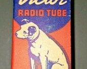 Vintage RCA Victor 3Q5 GT Vacuum Radio Tube Nipper The Dog Graphics NOS