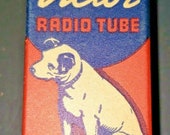 Vintage RCA Victor 5Z4 Vacuum Radio Tube Nipper The Dog Graphics NOS