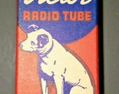Vintage RCA Victor 1LB4 Vacuum Radio Tube Nipper The Dog Graphics NOS