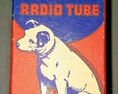 Vintage RCA Victor 7G7 1232 Vacuum Radio Tube Nipper The Dog Graphics NOS
