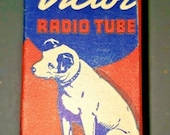 Vintage RCA Victor 7B8-Lm Gt Vacuum Radio Tube Nipper The Dog Graphics New Old Stock