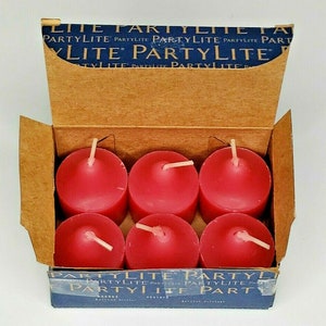 Vintage Retired Partylite 6 votives new box bellini glitter p1c/v061018
