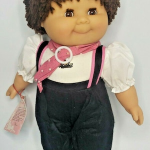 1980s Gotz Puppe Modell Doll 16&quot; Yarn Brown Hair Doll Brown Eyes Outfit Rare U32