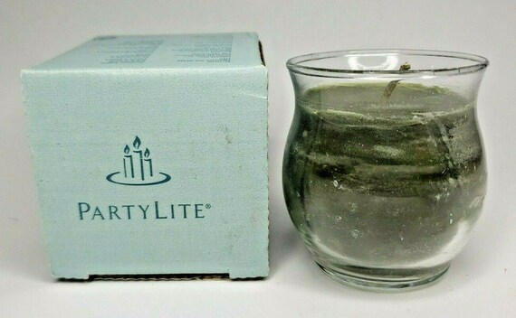 Partylite mini barrel glass jar candle bestburn 3… - image 1