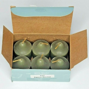 Vintage Retired Partylite 6 votives new box agave nectar p1d/v06537