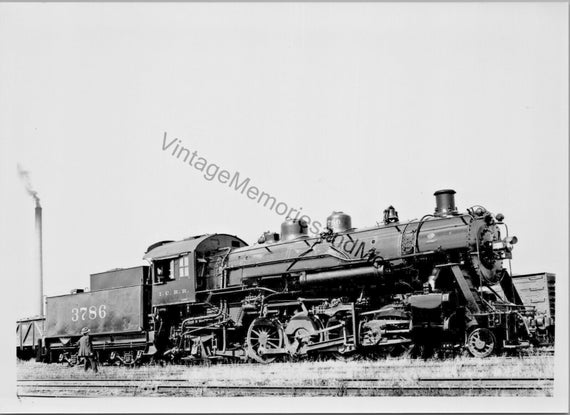 Vtg illinois central railroad i.c.r.r. 3786 steam 