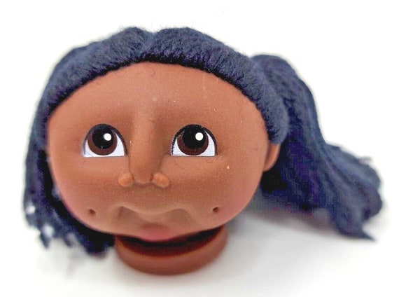 Vintage 12 Bitty Doll Baby Doll Head Brown Black … - image 3