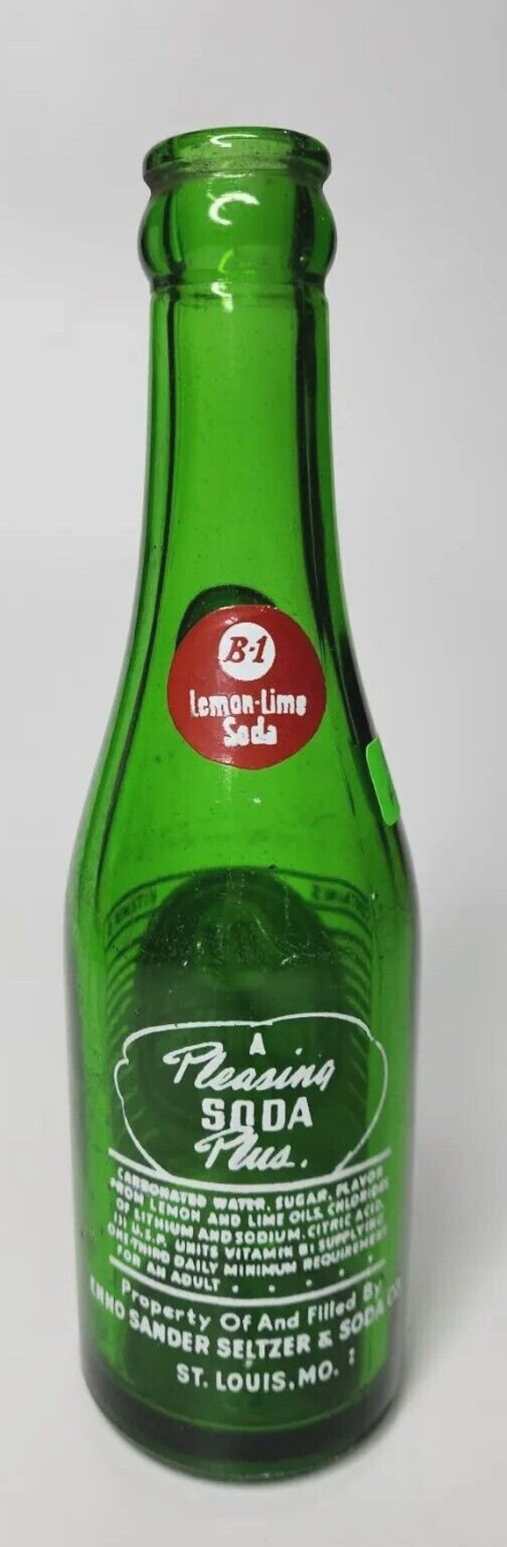 Vtg 1960's pop acl soda bottle 7oz b-1 lemon lime… - image 6