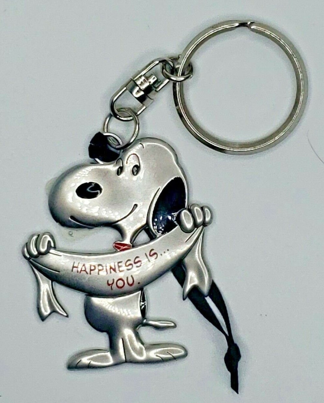 Hallmark's Peanuts Snoopy Pewter Key Chain / Ornament - Etsy Canada