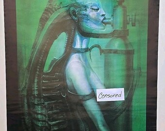 H.R. Giger Necronom IV Canvas Art Print, Biomechanical Decor - Etsy