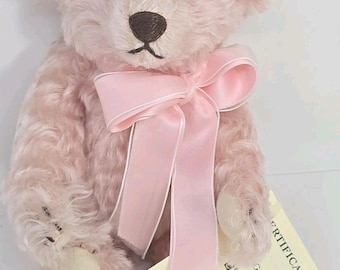 Steiff 1999 Angel Bear Evangeline Pink 652226 FAO Schwarz Lmt 956