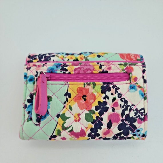Vera Bradley RFID Riley Compact Wallet in Rosa Floral