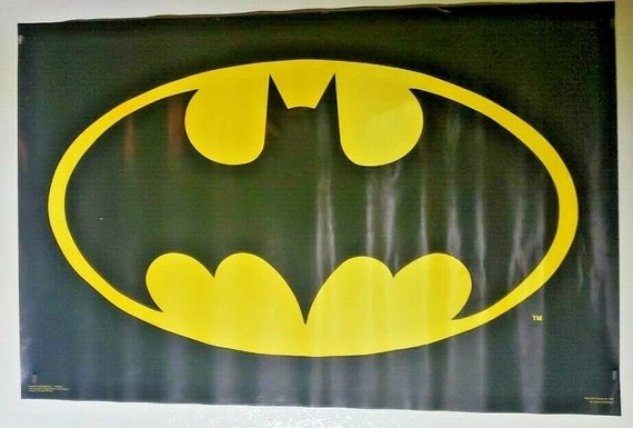 Vintage Rare Batman Logo Symbol Tm & ©dc 1964 Poster - Etsy Sweden