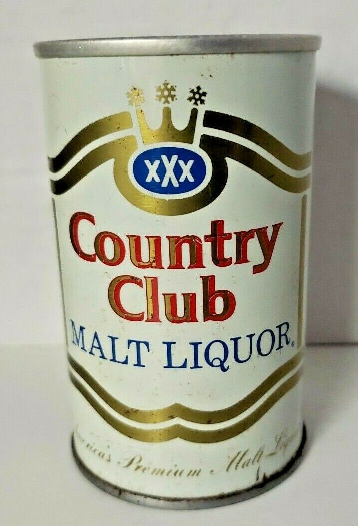 Vintage Rare Country Club Malt Liquor Pull Top Beer Can. 8oz Etsy