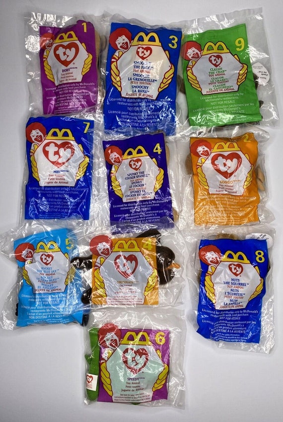 Vintage Ty McDonalds Happy Meal Beanie Babies Lot… - image 1