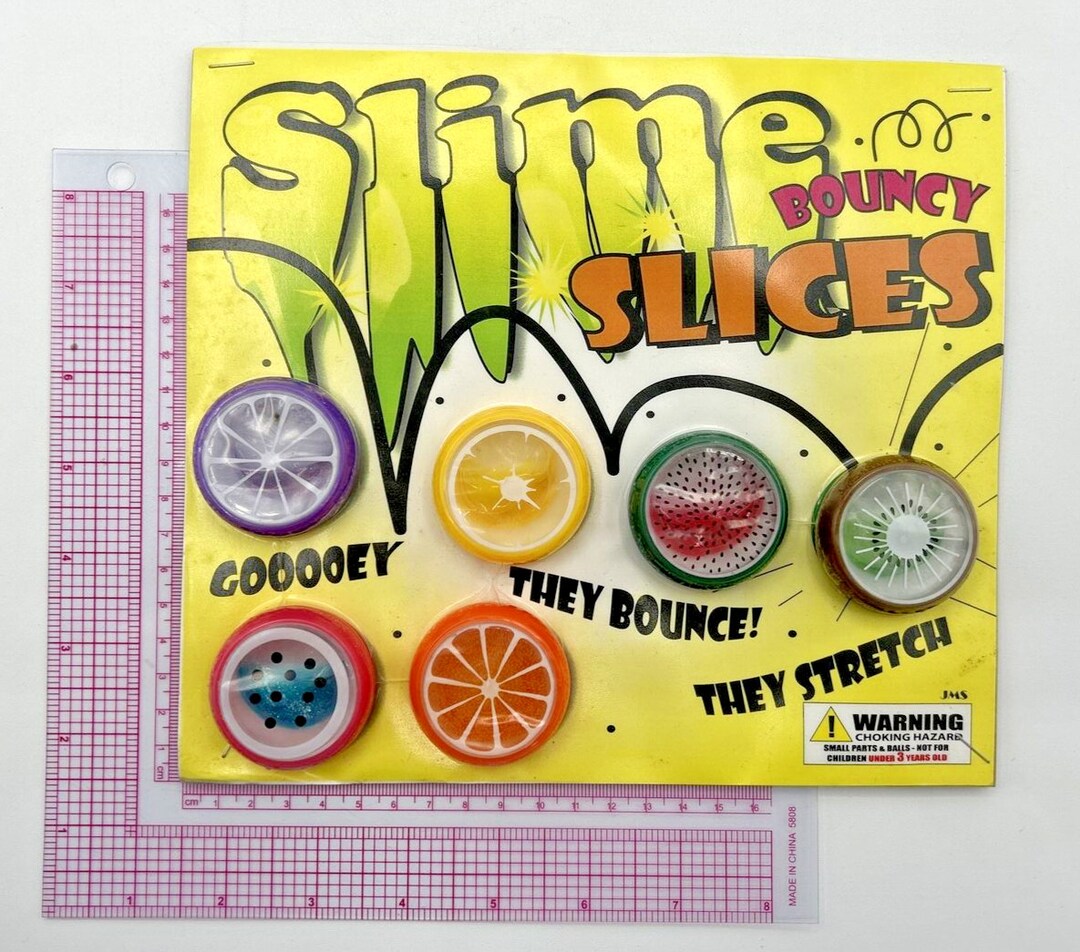 Slime Display Vintage Vending Display Board Slime Bouncy Slices 0010 - Etsy
