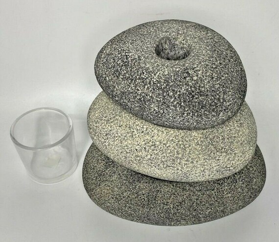 Vintage Retired PartyLite Stackable Stones Multi-… - image 4