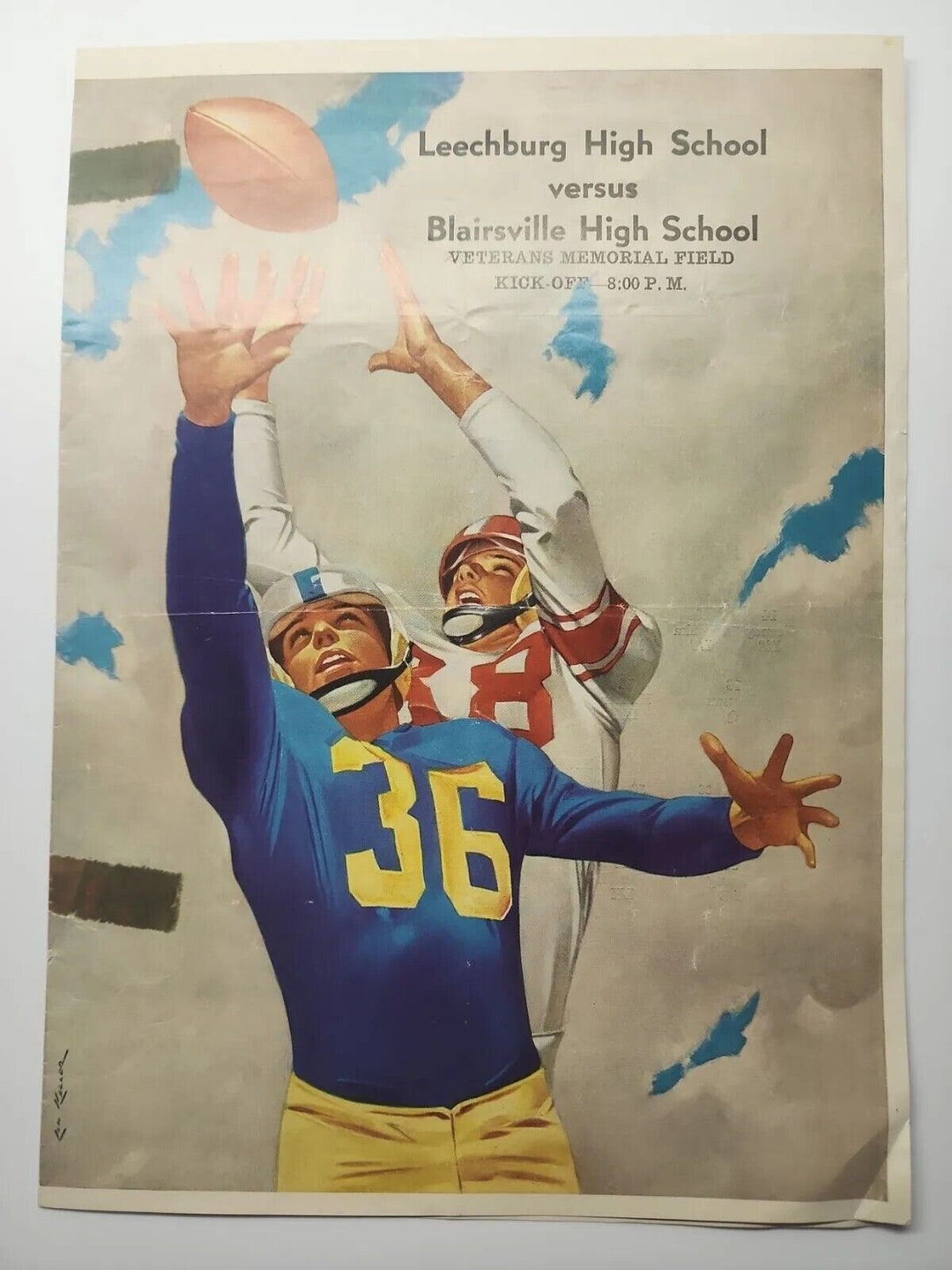 1953 Leechburg Blue Devils PA Vs Blairsville PA High School Football