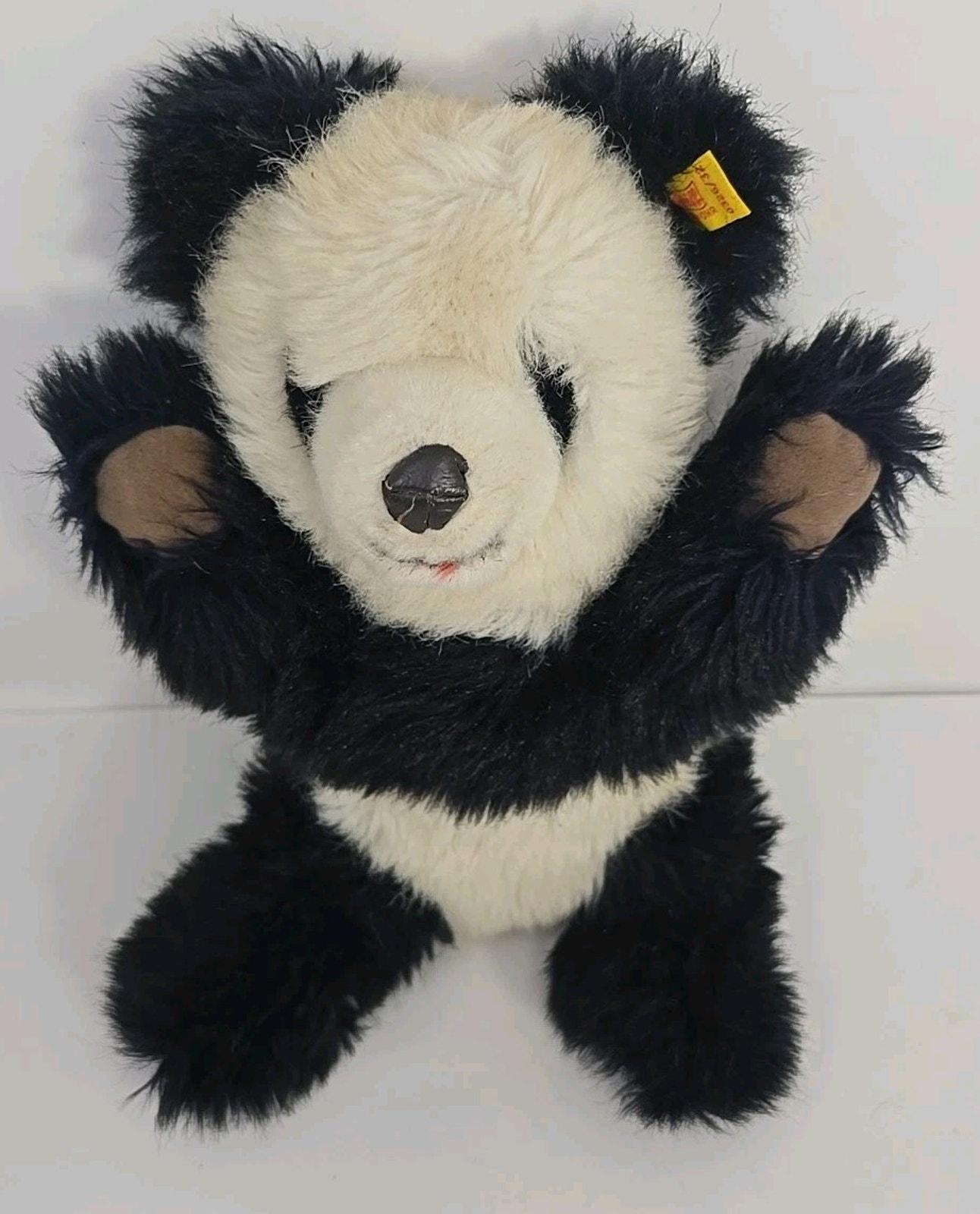 Steiff Molly Panda Bear Knopf IM Ohr 0326/32 Ear Tag Black White