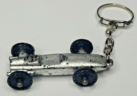 1960's rare race car keychain vintage vending charm n… - Gem