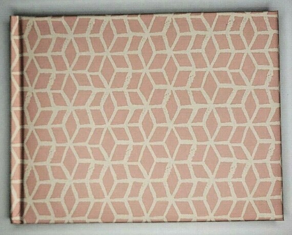 Hallmark guest book pink & white u82