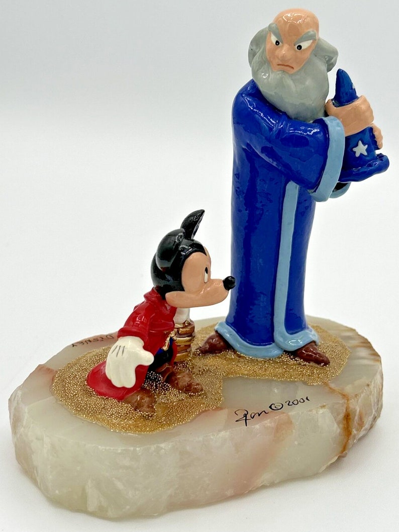 2001 Ron Lee Disney Mickey Mouse Sorcerer Yensid Figurine #330/500 SKU192 image 2