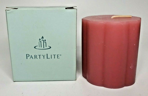 Partylite 3 x 3 champs de fraises bougie pilier festonné neuve en