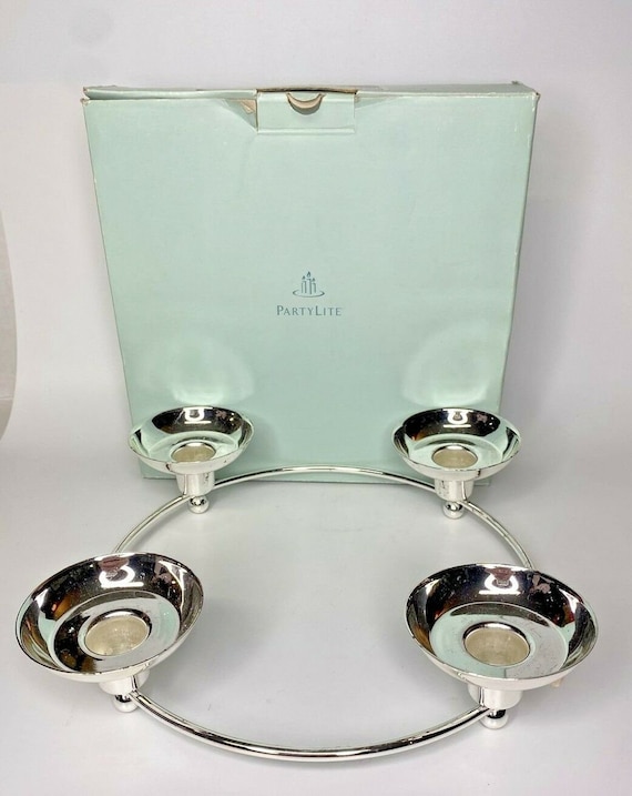 Vintage Retired Partylite silver plated century nib p8b/p7745