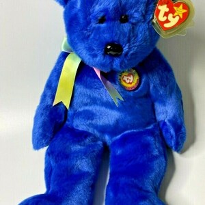 1999 Ty Beanie Buddy &quot;Clubby&quot; Retired 14&quot; Club Exclusive Bear BB2