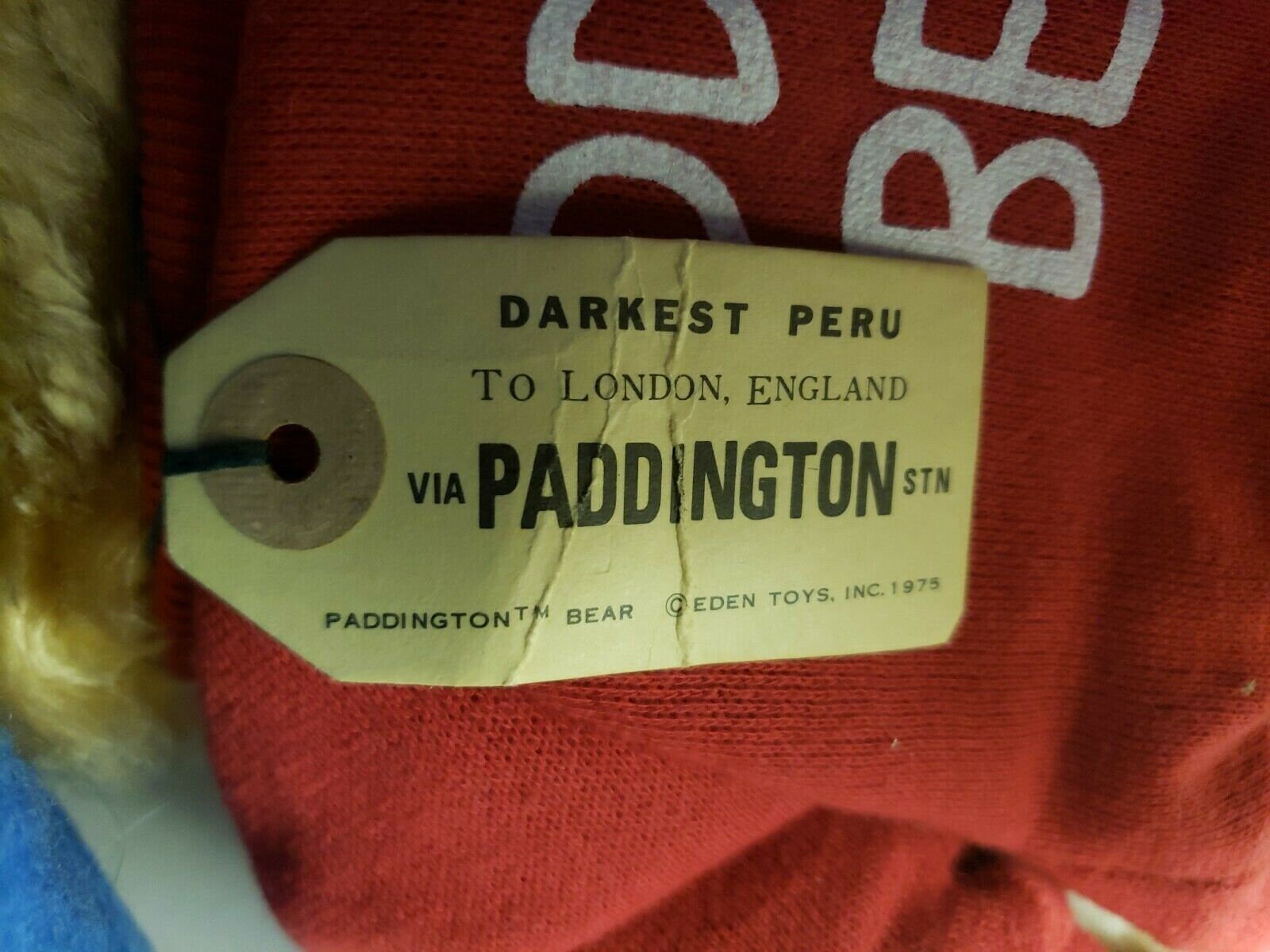 Eden Toys Inc. Please Look After This Bear Thank You New W Etsy UK