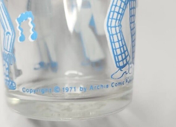 1971 vintage archie comics drinking glass 