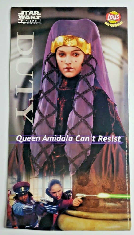 1999 lays star wars episode i poster queen amidal… - image 1