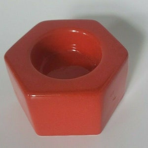 Waechtersbach 2&quot; tea light candleholder red germany vintage u23