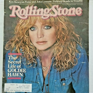 Rolling stone magazine issue 338 the secret life of goldie hawn 3/5/81 mag3 image 1