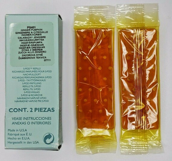 Vintage Retired Partylite s-pod refills new box ginger & pumpkin htf p7c/ps401