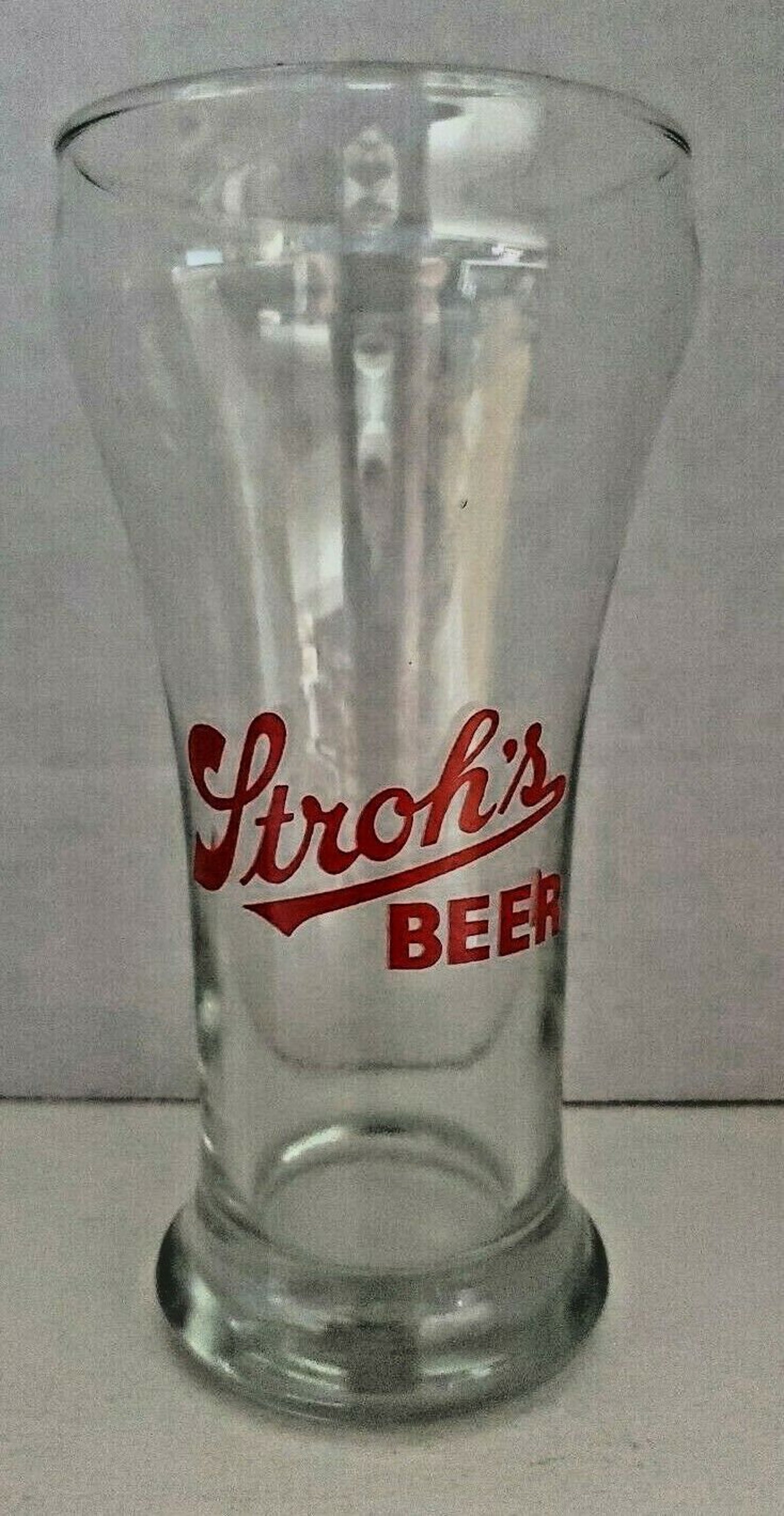 Vintage rare 1970's stroh's beer barware glass 10 oz. Etsy